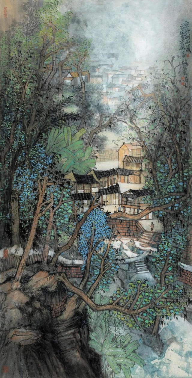 中国山水画名家管旺林