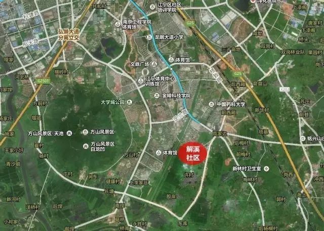 中显示:将淳化街道方山社区,解溪社区,新华社区,淳化街道集体,江宁