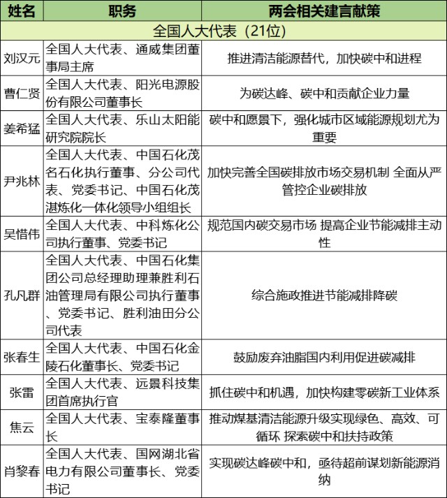 34位代表献言献策 碳达峰 碳中和 目标如何高效实现 清洁能源出多少力 财富号 东方财富网