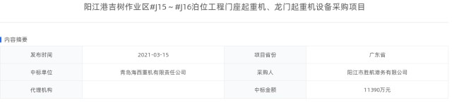 中国重工《阳江港吉树利来w66app作业区#J15~#J16泊位工程门