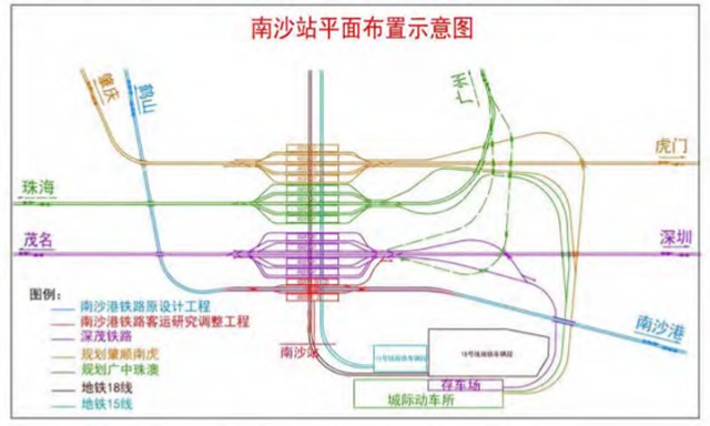 途经中山北部多个镇区南沙港铁路中山东凤站动工