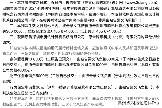 网站擅自盗用腾讯课堂视频牟利，赔了45.56万