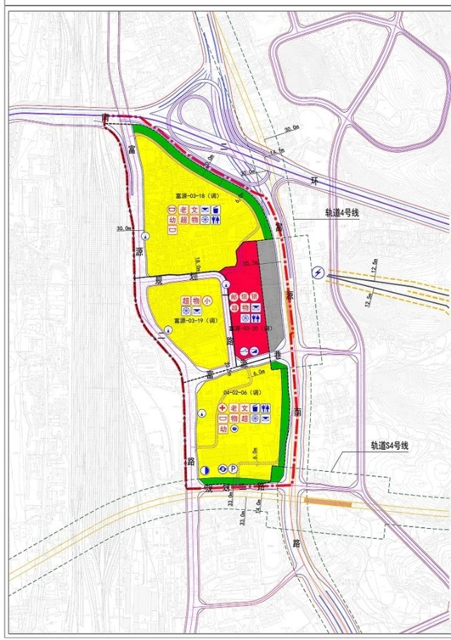 用地28公顷配建教商资源二戈寨富源三角花园地块规划调整