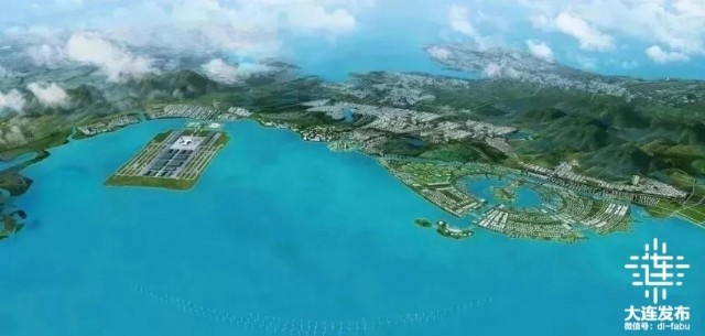 大连城市新规划完成梭鱼湾商务区凌水湾总部经济区规划