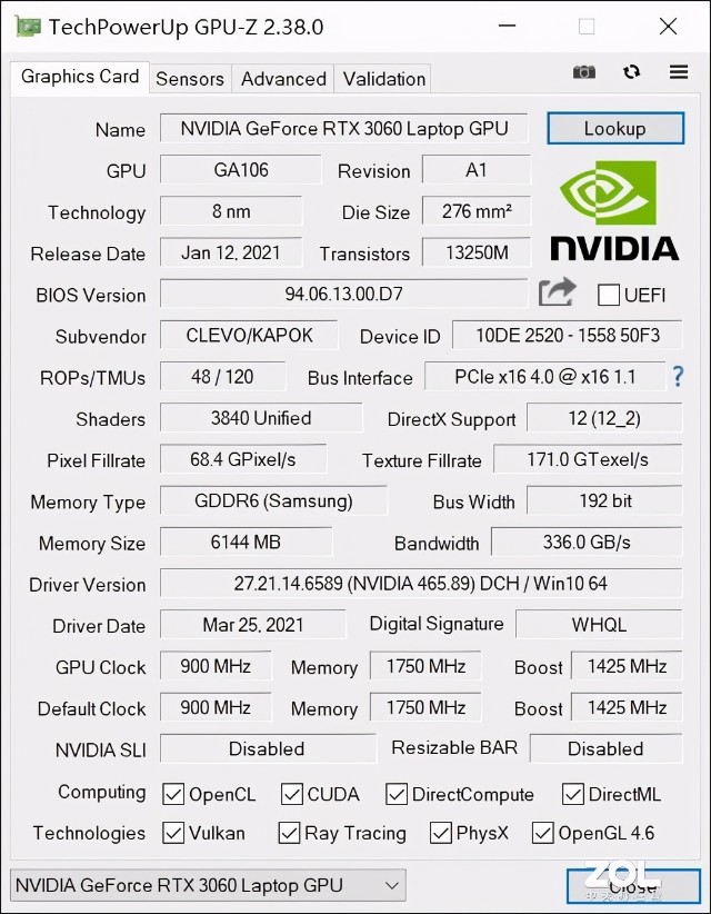 nvidiageforcertx3060笔记本电脑gpu加持神舟z8ca5np评测