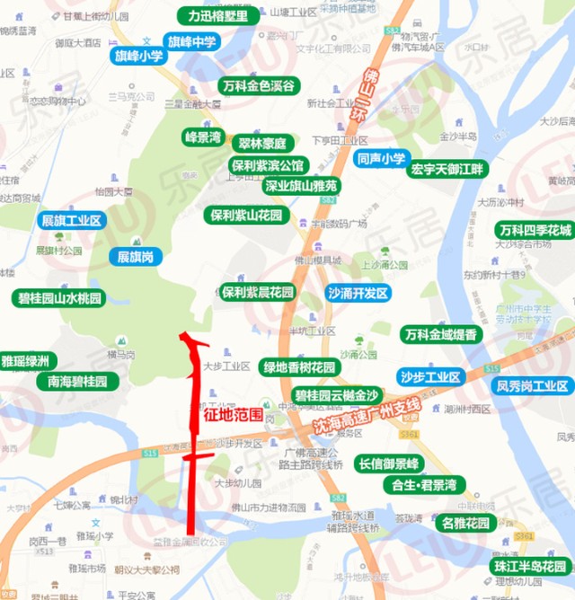 桂澜路北延线规划图图片