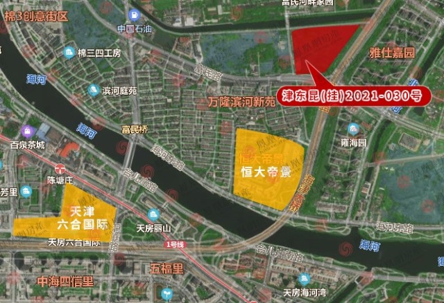 津东大(挂)2021-041号位于河东区八纬北路与大桥道交口.