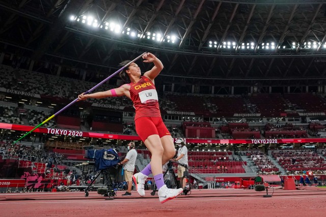 当地时间2021年8月6日,2020东京奥运会田径女子标枪决赛.