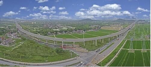 2022杭州亚运会重点配套设施运溪高架路建成通车