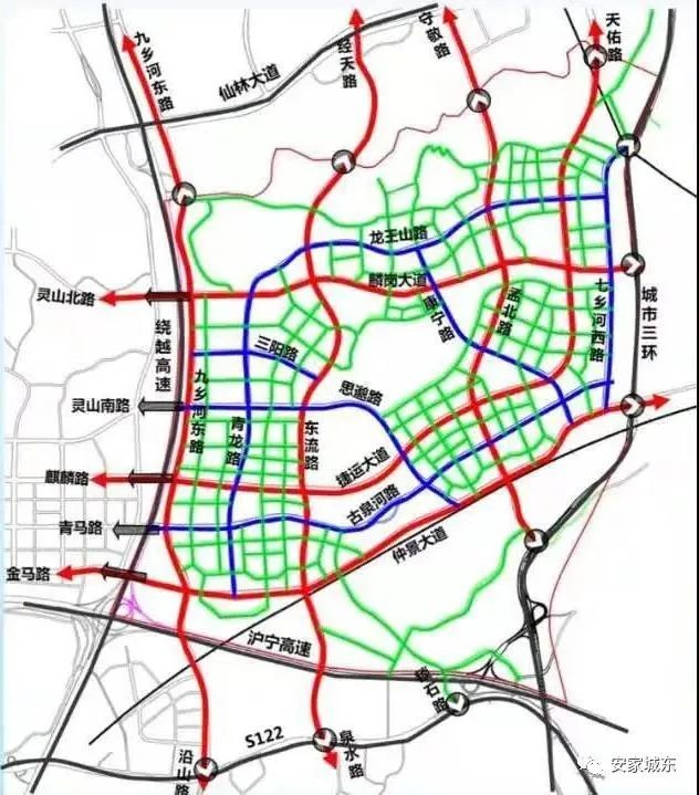 南京七乡河规划线路图图片