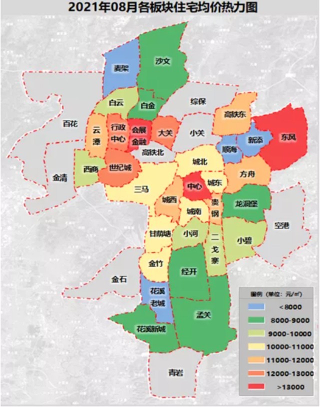 量价齐跌白云区住宅销量领跑全市住宅均价10155元