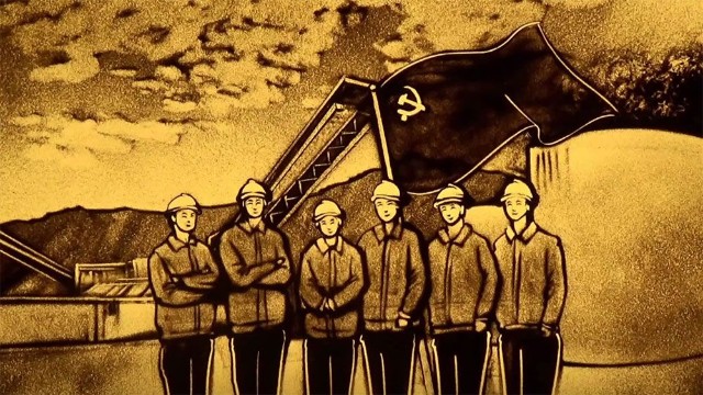 据了解,用沙画的形式致敬建党百年在整个行业尚属首创.
