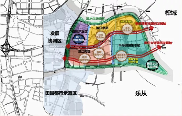 凤翔湾规划示意片区发展爆发 将成凤翔湾都市服务中心从区位来看,地块
