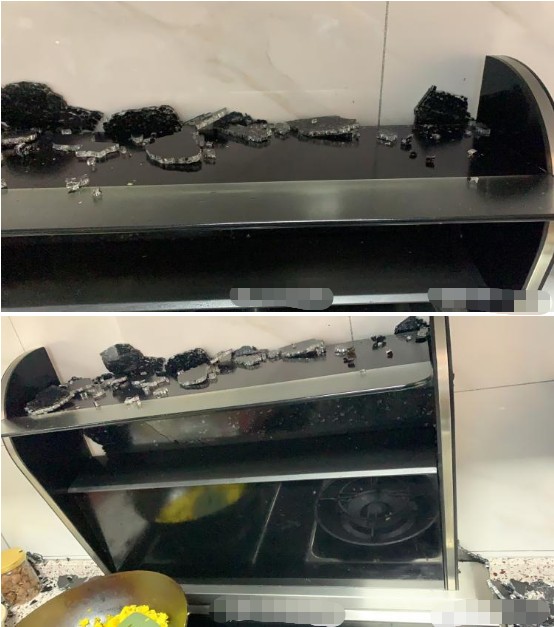 帅丰集成灶玻璃面板炸裂,不做好产品何来好口碑?