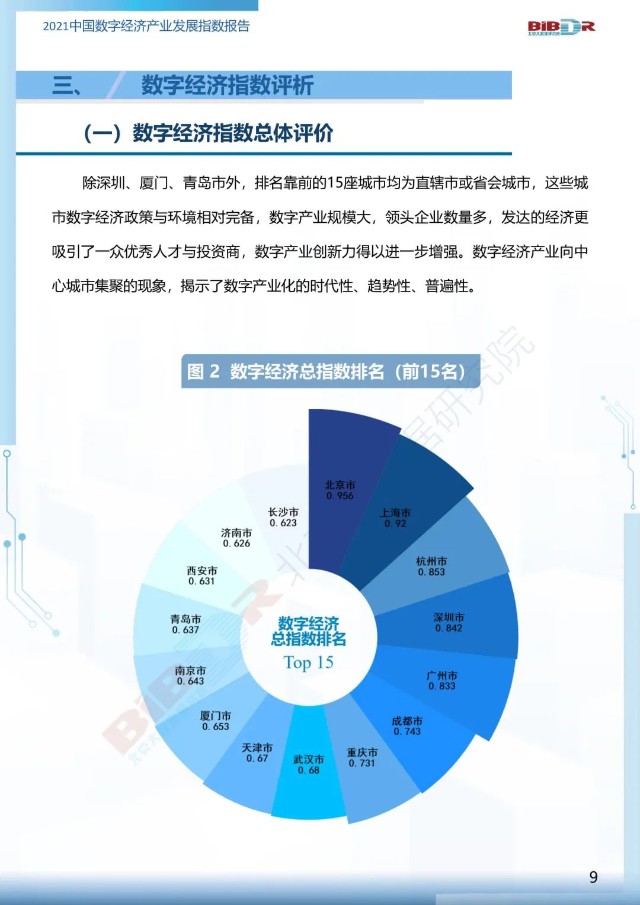 2021中国数字经济产业发展指数全文发布