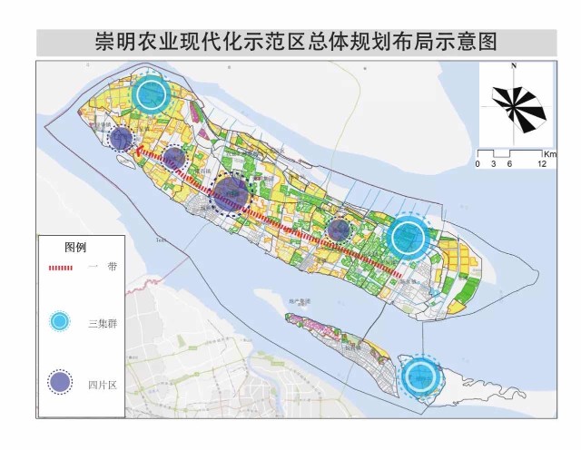 崇明农场分布地图图片