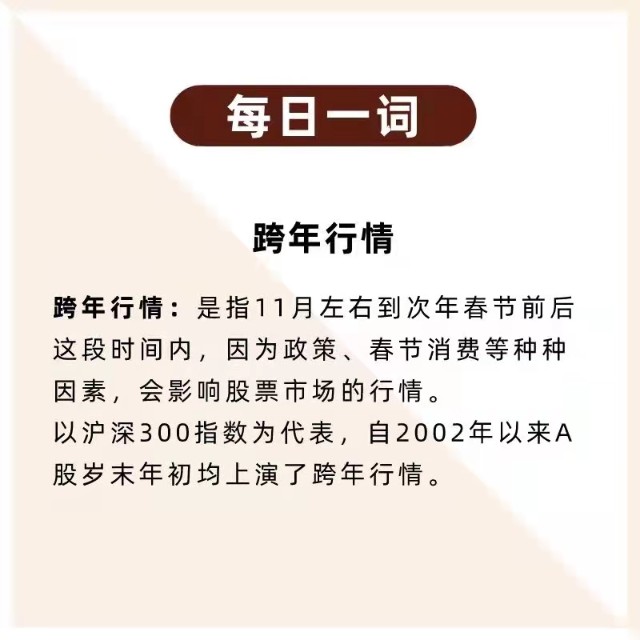每日一词跨年行情