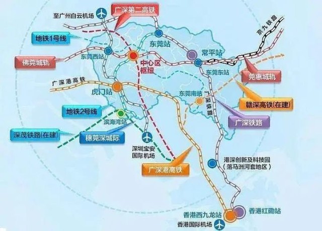 深圳至东莞轻轨线路图图片
