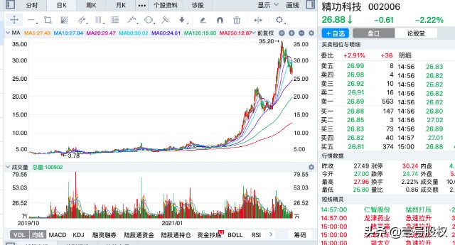2021年涨幅最大的十只股票，上涨的原因是什么？