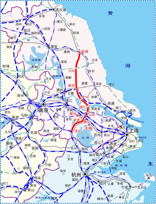 又一条高铁批复成功盐泰锡常宜宜兴段2022年整体开工