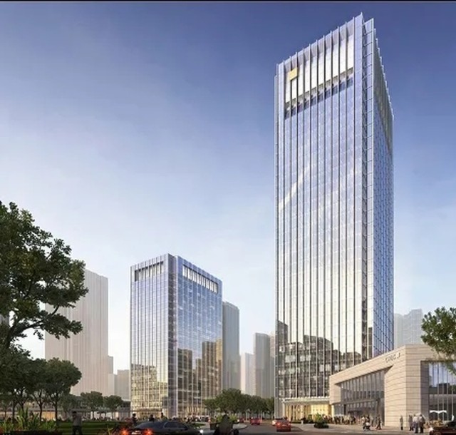 其中的144米建筑大概率为珠海华润银行总部大厦.