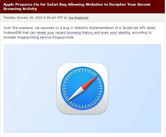 safari瀏覽器漏洞致用戶隱私洩露蘋果回應讓人無語
