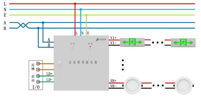 36v疏散指示接线图图片