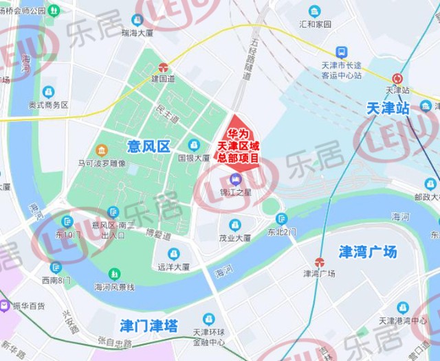 天津站意风区旁华为天津区域总部规划披露