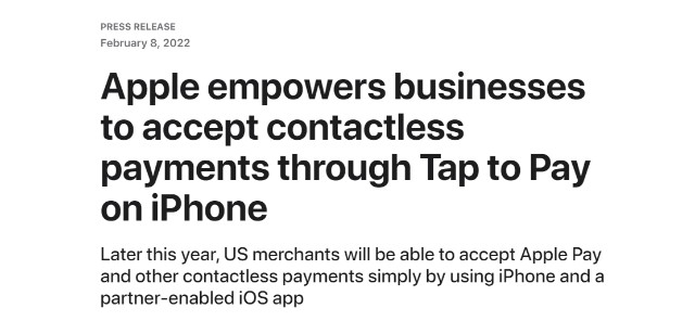 继续进军金融服务行业！苹果计划在iPhone上推出“点击支付”功能