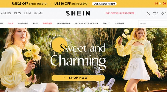 图片来源:shein官网日前,快时尚跨境电商品牌希音shein宣布拟在大湾区