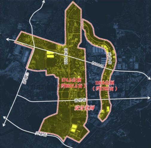 2月14日,昆明市自然资源和规划局发布了"高新区马金铺片区城市空间