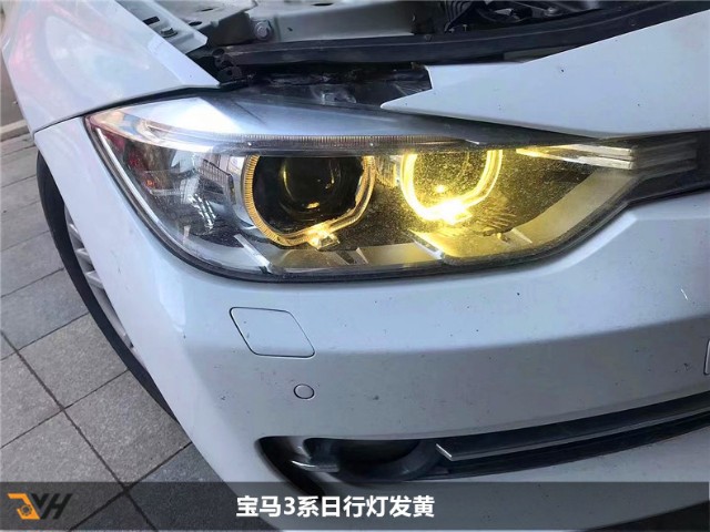 番禺改灯宝马日行灯修复宝马天使眼发黄