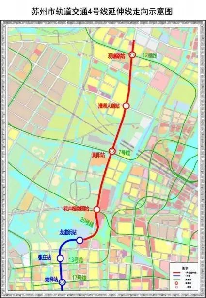 轨交2号4号7号线北延,黄埭渭塘漕湖翻身了!