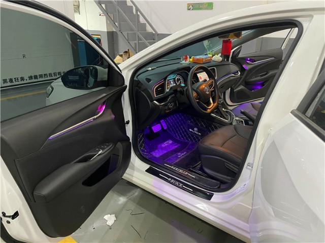 广州改装 19款别克英朗加装内饰氛围灯效果 别克改氛围灯