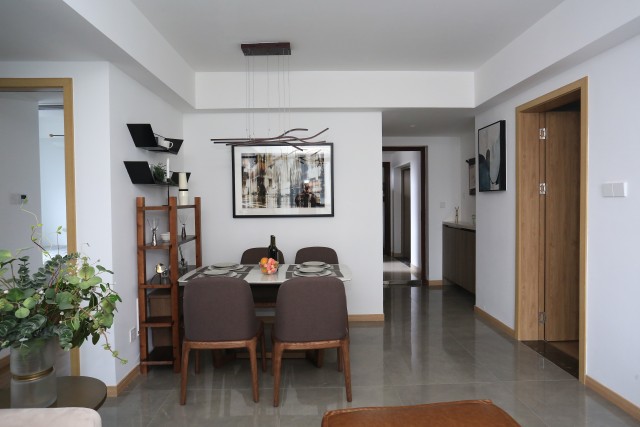 宁巢明石公寓90平方米套间. 图片来源:宁巢物业管理中心