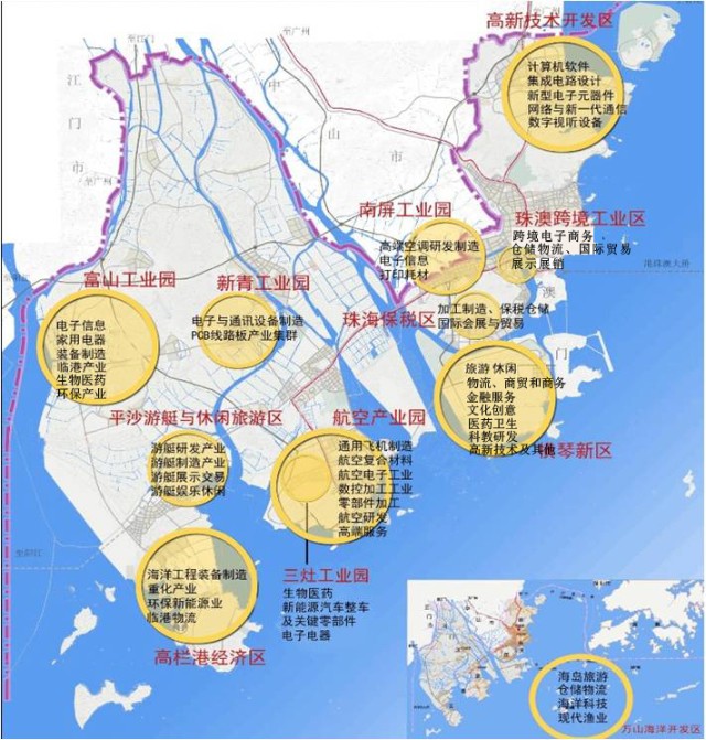 2022年珠海市产业布局及产业招商地图分析