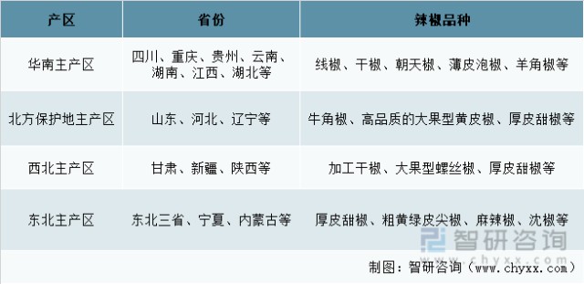 2021年中国辣椒种植面积产量及加工产业链情况分析图
