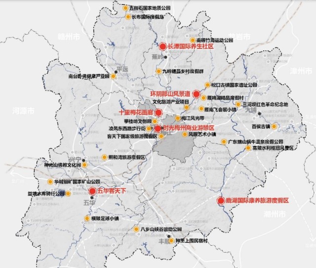 2022年梅州市產業佈局及產業招商地圖分析