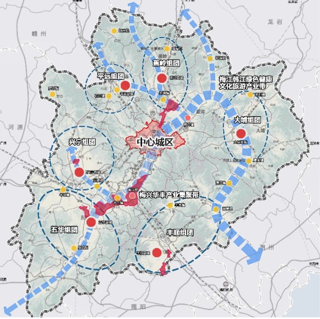 2022年梅州市產業佈局及產業招商地圖分析