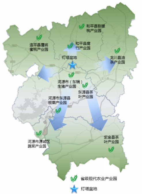 2022年河源产业布局及产业招商地图分析