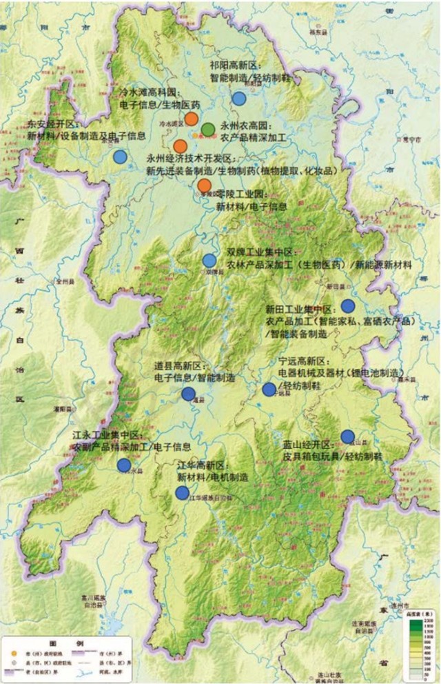 2022年永州市产业布局及产业招商地图分析
