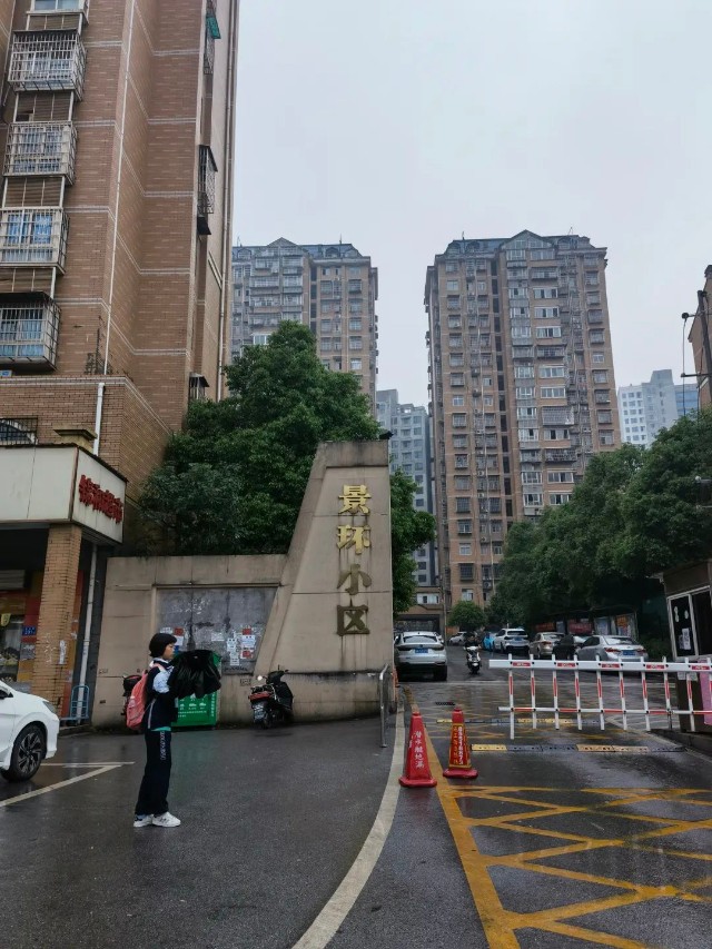 (景环小区门口)中建嘉和城的张女士说她有两个小孩,一个两岁,一个六岁