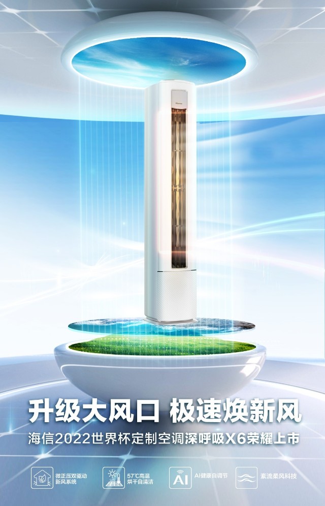 焕新城市呼吸,海信空调发布2022年世界杯官方定制空调