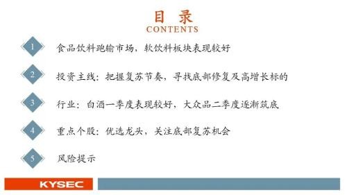 开源证券2022年中期投资策略丨食品饮料：行业逐渐筑底，关注修复机会