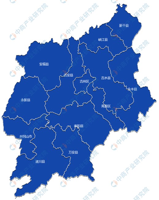 2022年吉安市产业布局及产业招商地图分析