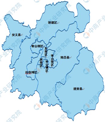 2022年南昌市产业布局及产业招商地图分析