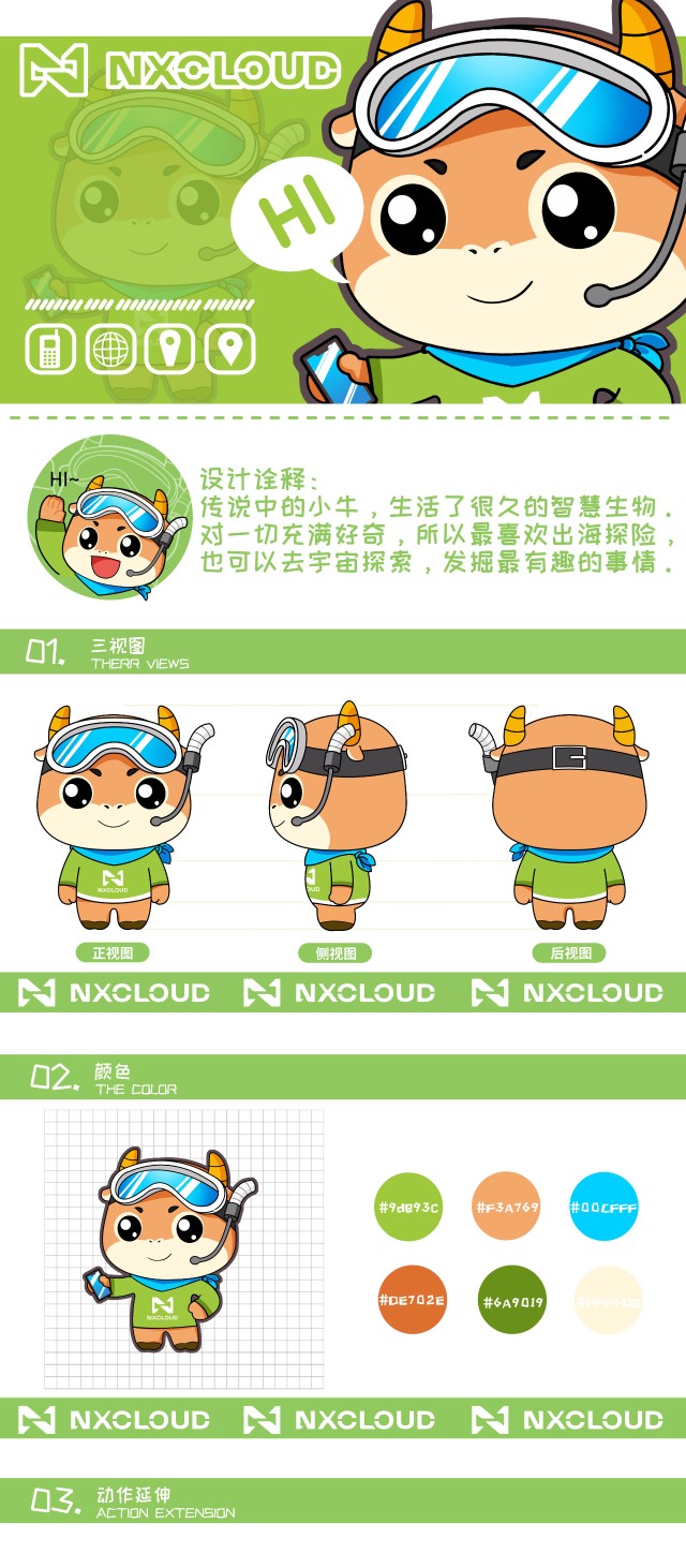 牛小信来了nxcloud牛信云吉祥物ip形象正式发布