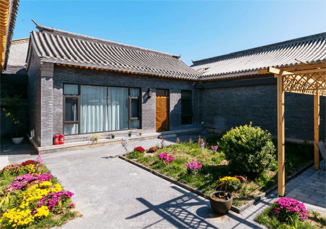 北京延庆康庄荷府民宿世园人家壹号院占地5000平10套四合院