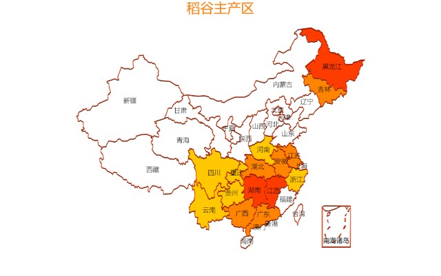 中国物产地图图片