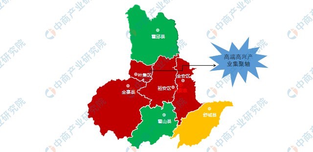 2022年六安市產業佈局及產業招商地圖分析